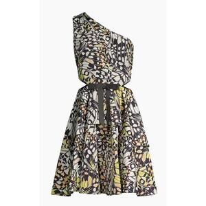 One33 Social Butterfly Cut Out One-Shoulder Size 10 Retail $375